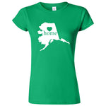  "Alaska Home State Pride" women's t-shirt Irish Green