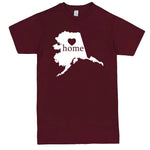  "Alaska Home State Pride" men's t-shirt Burgundy