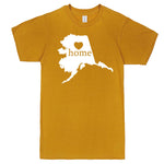  "Alaska Home State Pride" men's t-shirt Mustard