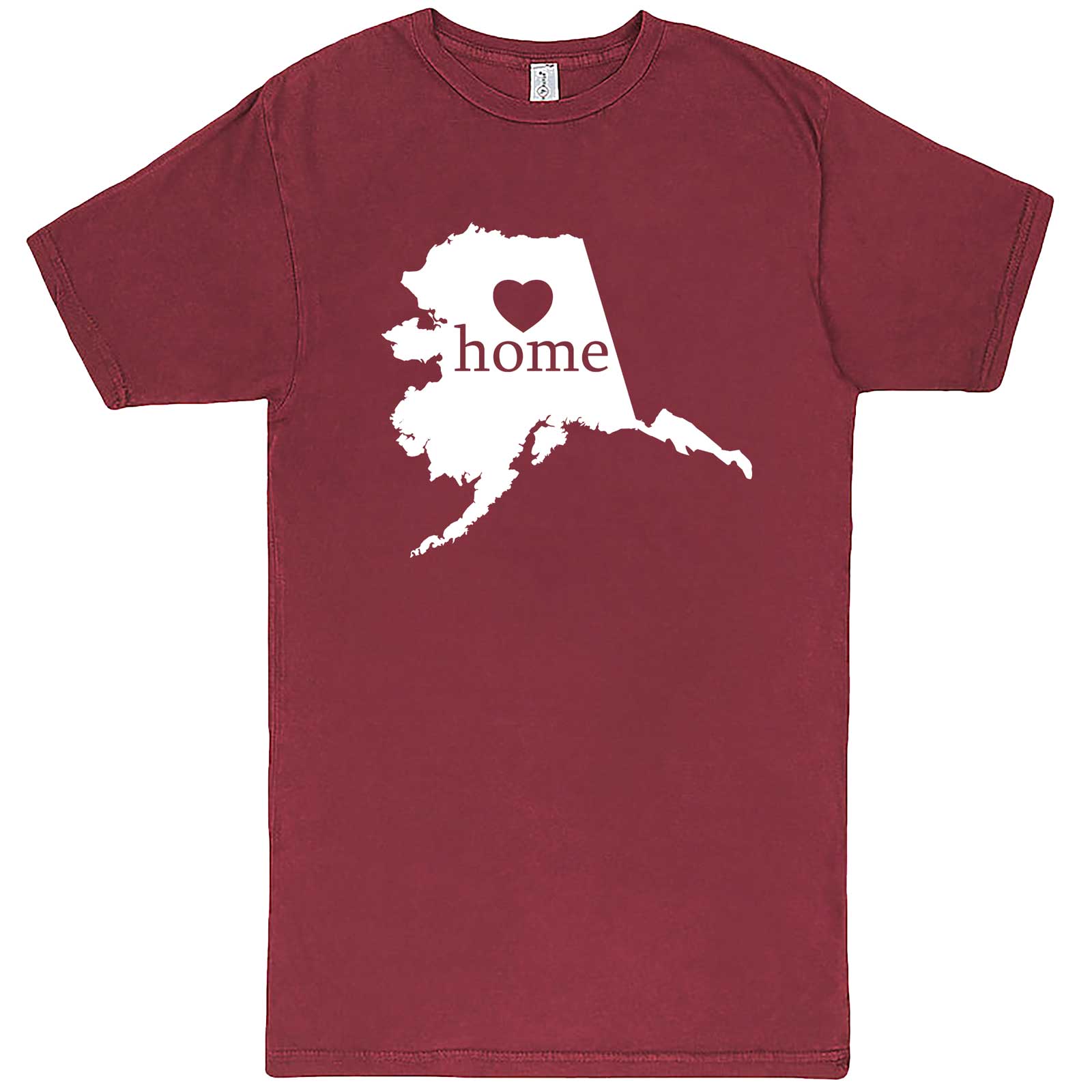  "Alaska Home State Pride" men's t-shirt Vintage Brick
