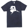  "Alaska Home State Pride" men's t-shirt Vintage Denim