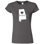  "Alabama Home State Pride" women's t-shirt Charcoal