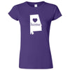  "Alabama Home State Pride" women's t-shirt Purple