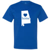  "Alabama Home State Pride" men's t-shirt Royal-Blue