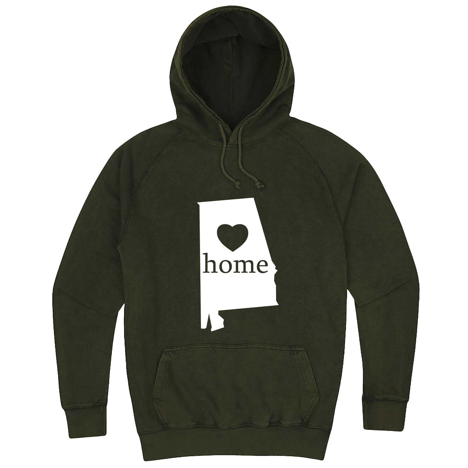  "Alabama Home State Pride" hoodie, 3XL, Vintage Olive