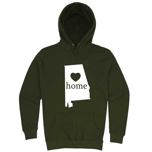  "Alabama Home State Pride" hoodie, 3XL, Army Green