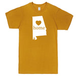  "Alabama Home State Pride" men's t-shirt Mustard