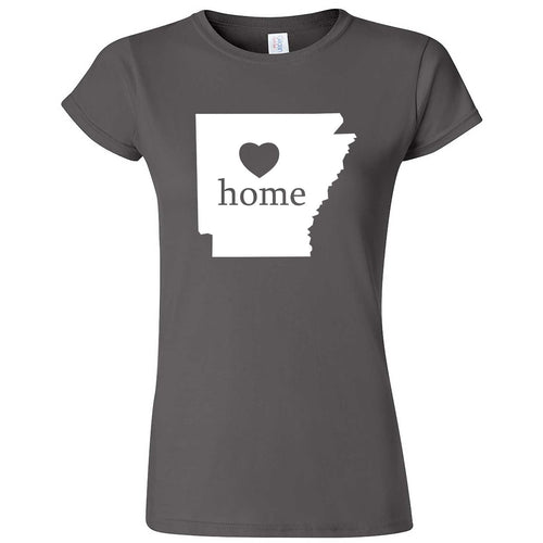  "Arkansas Home State Pride" women's t-shirt Charcoal