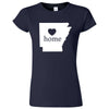  "Arkansas Home State Pride" women's t-shirt Navy Blue