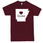  "Arkansas Home State Pride" men's t-shirt Burgundy