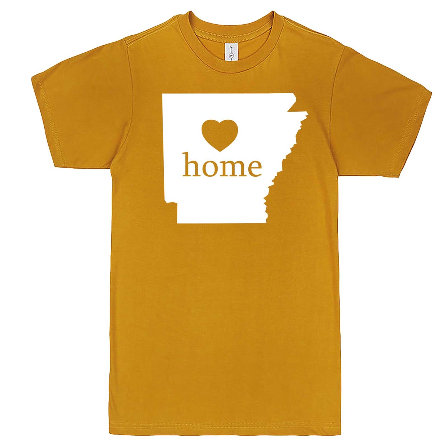  "Arkansas Home State Pride" men's t-shirt Mustard