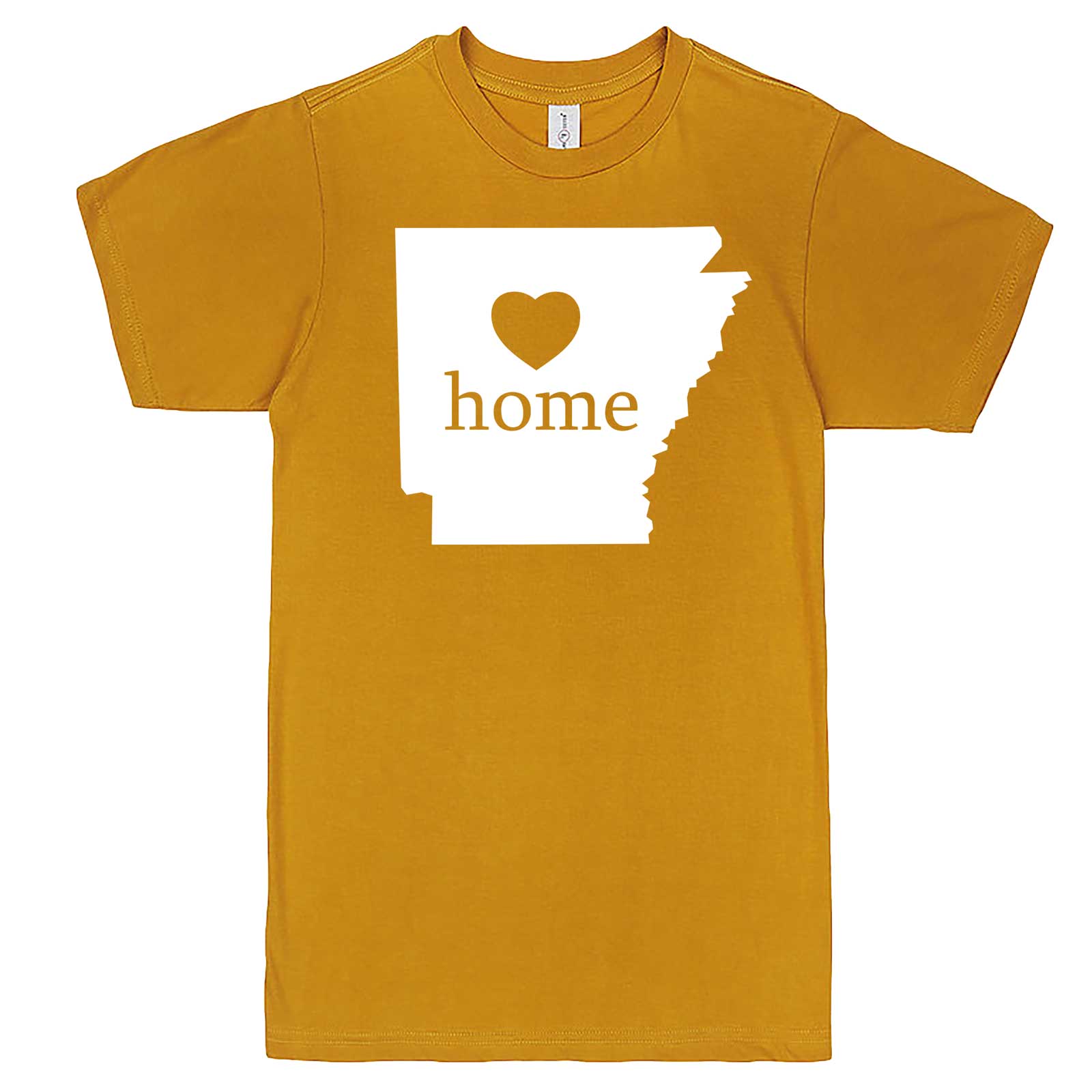  "Arkansas Home State Pride" men's t-shirt Mustard