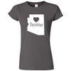  "Arizona Home State Pride" women's t-shirt Charcoal