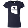  "Arizona Home State Pride" women's t-shirt Navy Blue