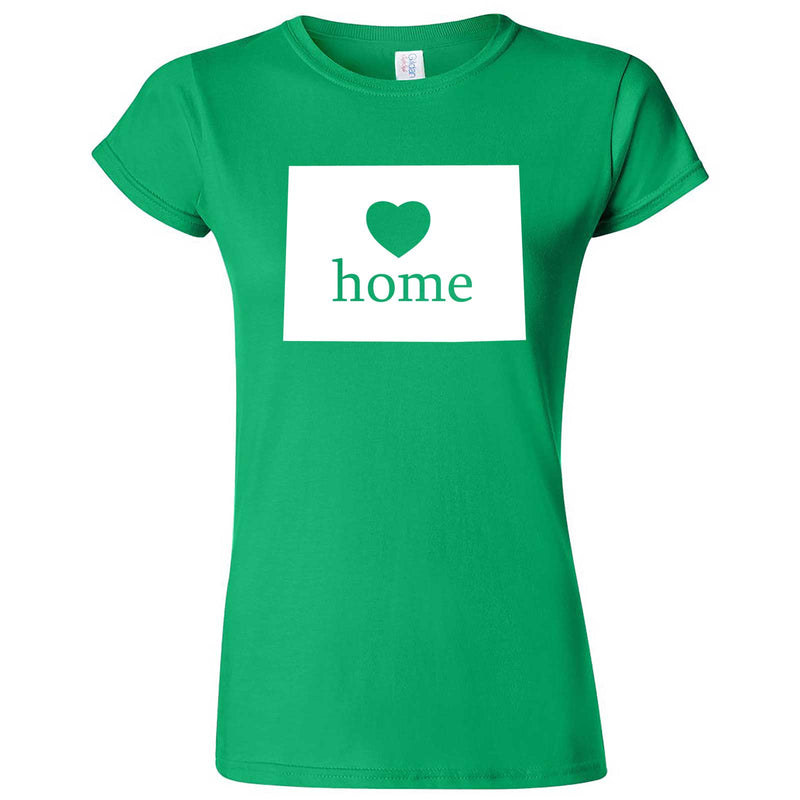 "Colorado Home State Pride" women's t-shirt Irish Green
