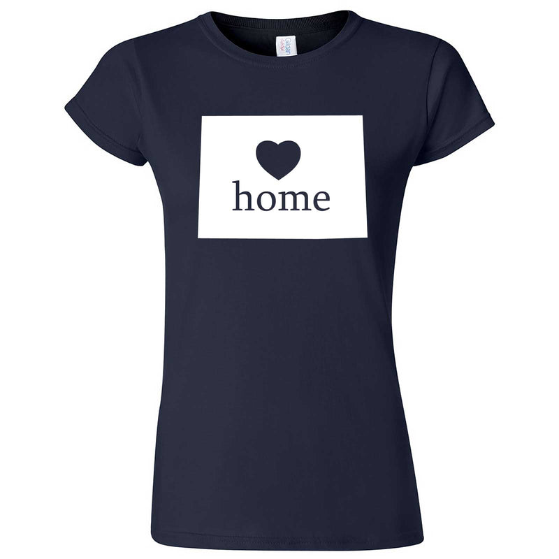 "Colorado Home State Pride" women's t-shirt Navy Blue
