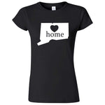  "Connecticut Home State Pride" women's t-shirt Black