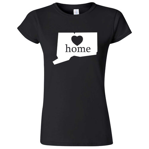  "Connecticut Home State Pride" women's t-shirt Black