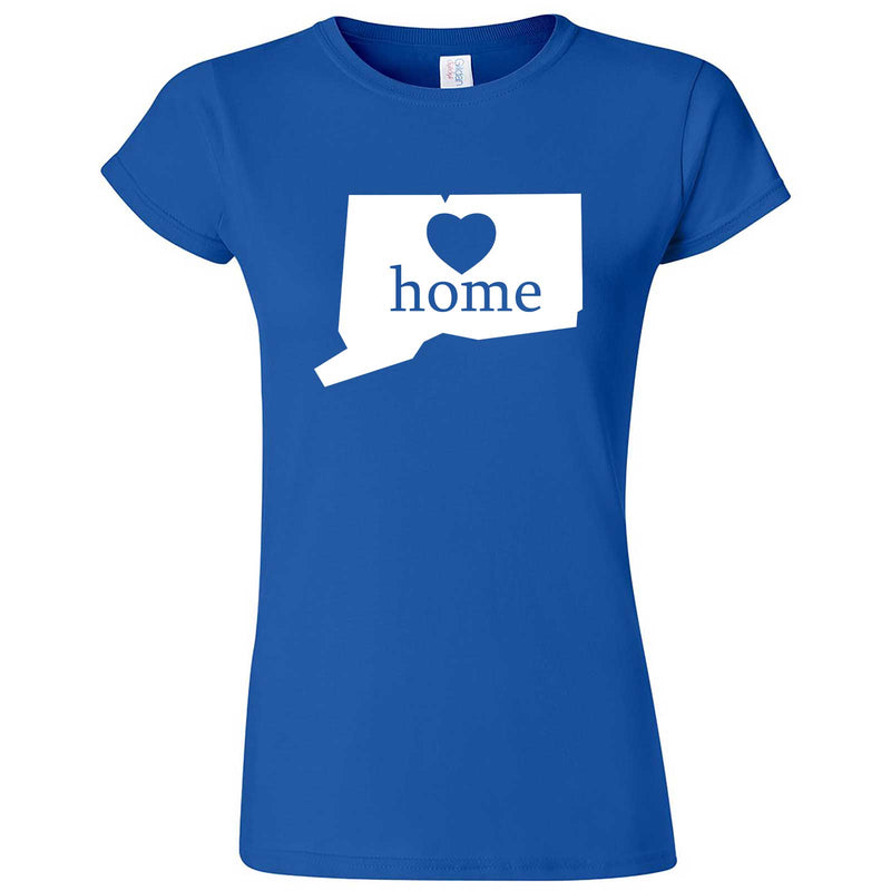  "Connecticut Home State Pride" women's t-shirt Royal Blue