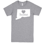  "Connecticut Home State Pride" men's t-shirt Heather-Grey