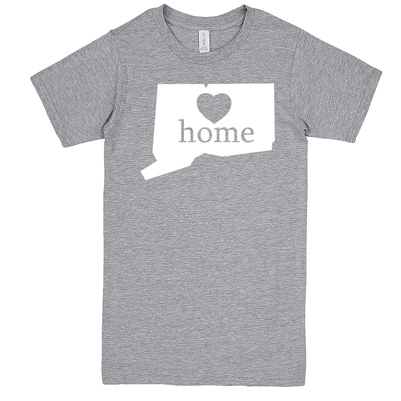  "Connecticut Home State Pride" men's t-shirt Heather-Grey