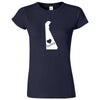  "Delaware Home State Pride" women's t-shirt Navy Blue