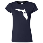  "Florida Home State Pride" women's t-shirt Navy Blue