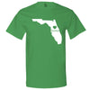  "Florida Home State Pride" men's t-shirt Irish-Green