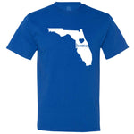  "Florida Home State Pride" men's t-shirt Royal-Blue