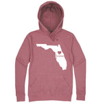  "Florida Home State Pride" hoodie, 3XL, Mauve