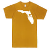  "Florida Home State Pride" men's t-shirt Mustard