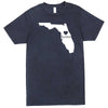  "Florida Home State Pride" men's t-shirt Vintage Denim