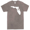  "Florida Home State Pride" men's t-shirt Vintage Zinc