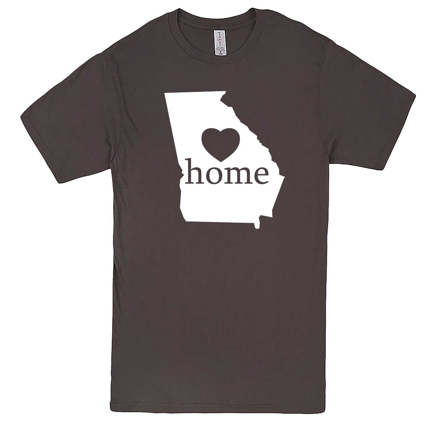  "Georgia Home State Pride, Pink" men's t-shirt Charcoal