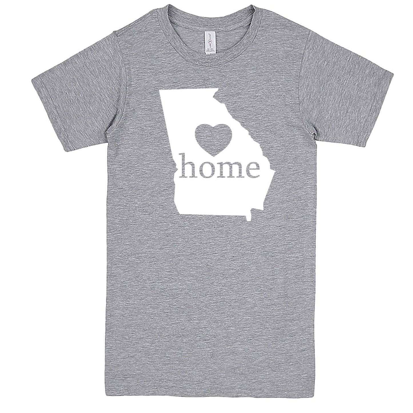  "Georgia Home State Pride, Pink" men's t-shirt Heather-Grey