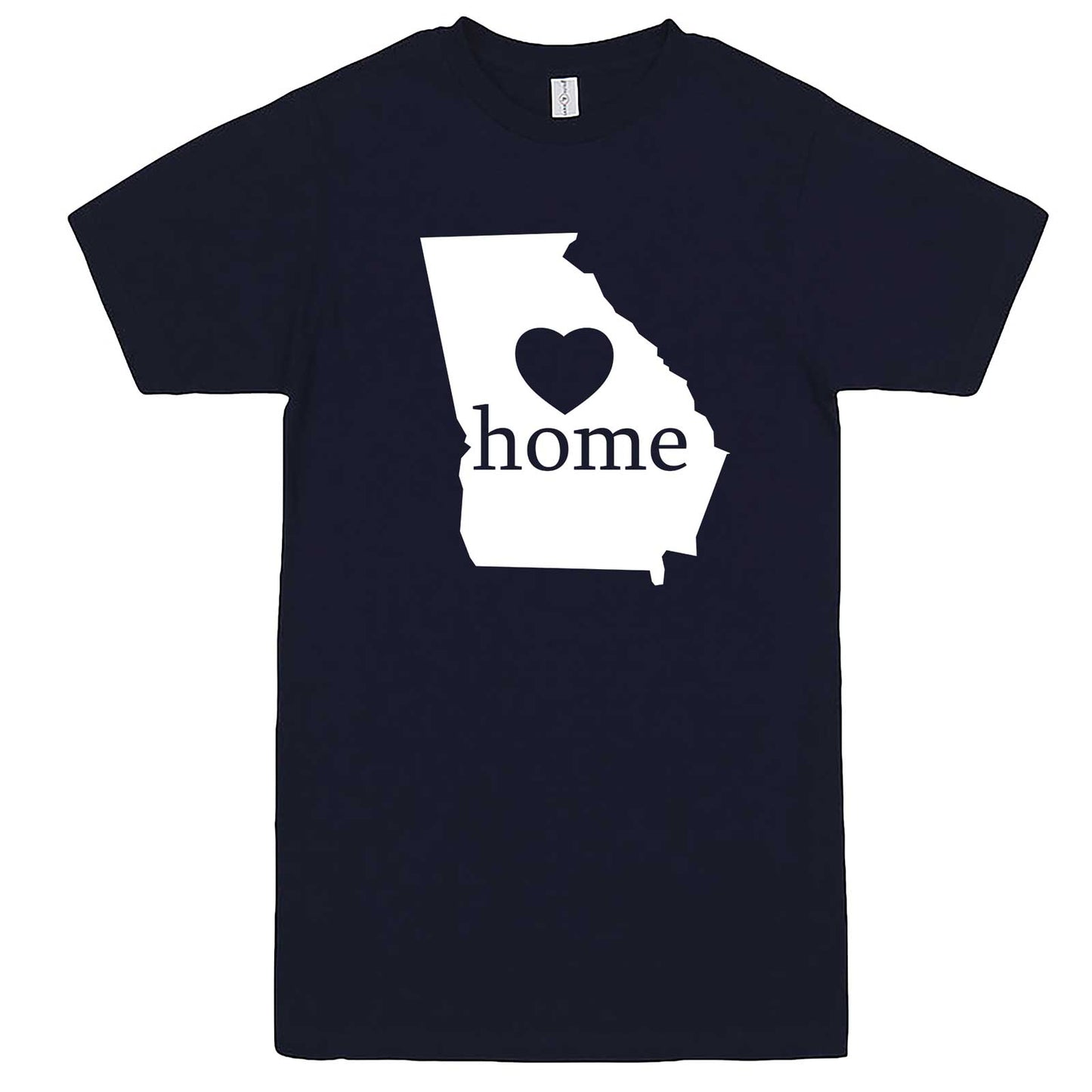  "Georgia Home State Pride, Pink" men's t-shirt Navy-Blue