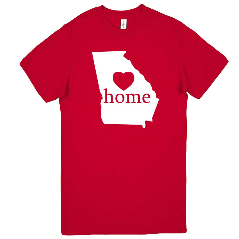  "Georgia Home State Pride, Pink" men's t-shirt Red