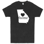  "Georgia Home State Pride, Pink" men's t-shirt Vintage Black