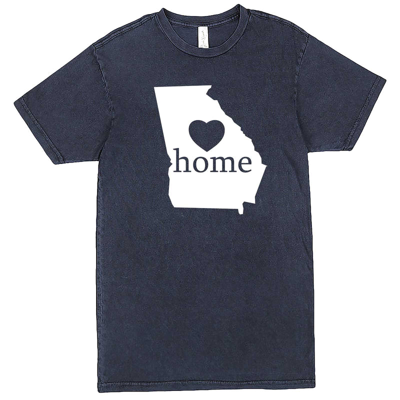  "Georgia Home State Pride, Pink" men's t-shirt Vintage Denim