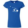  "Hawaii Home State Pride, Pink" women's t-shirt Royal Blue