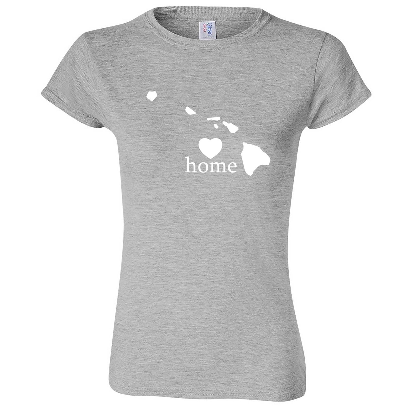  "Hawaii Home State Pride, Pink" women's t-shirt Sport Grey