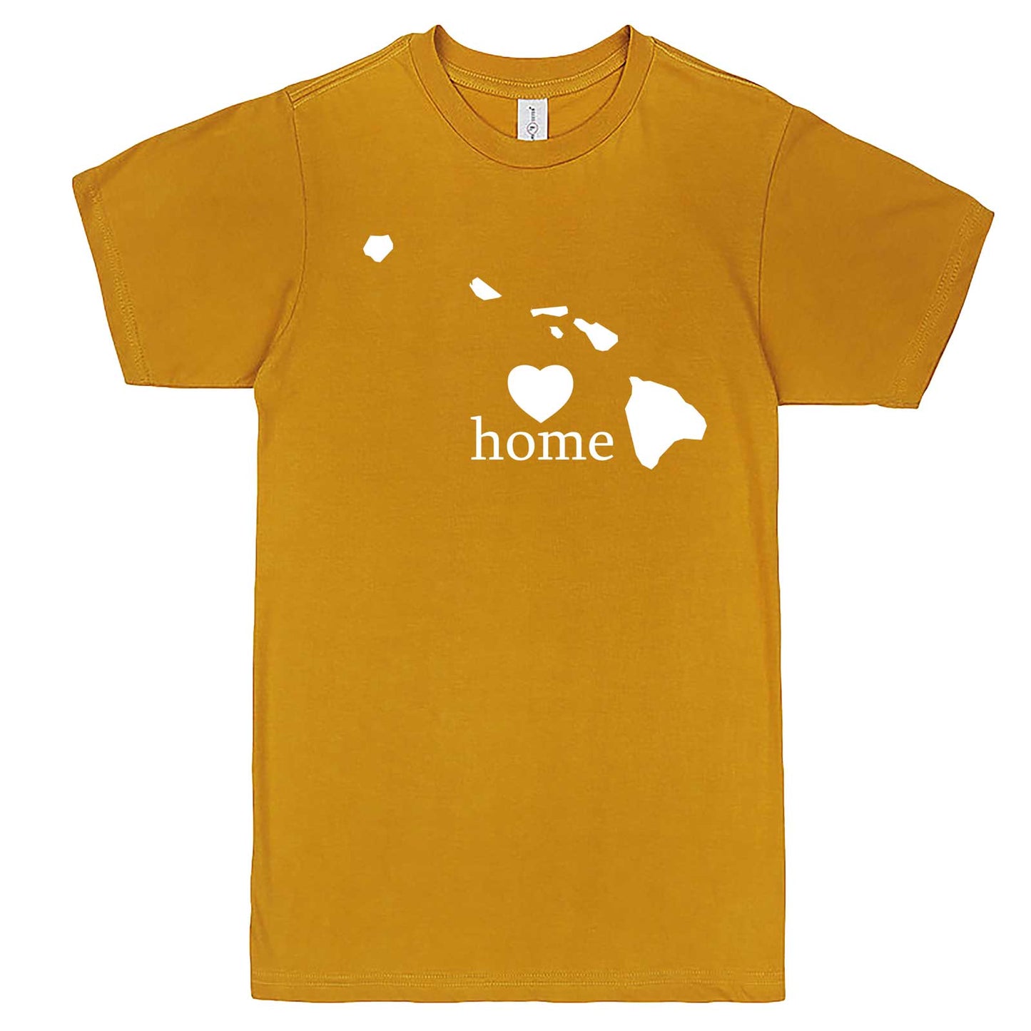  "Hawaii Home State Pride, Pink" men's t-shirt Mustard