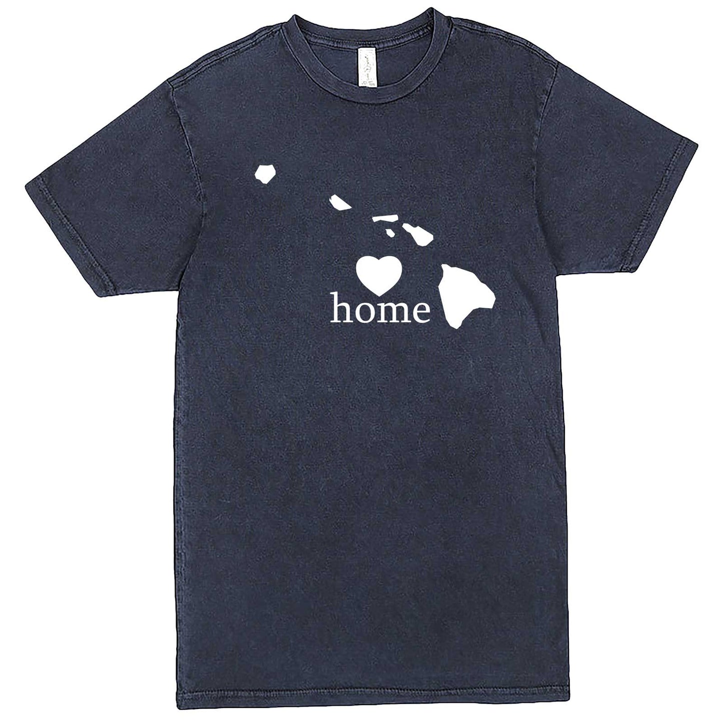  "Hawaii Home State Pride, Pink" men's t-shirt Vintage Denim