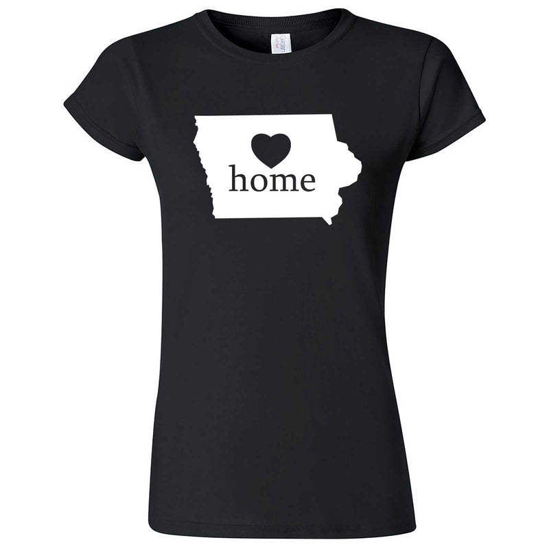  "Iowa Home State Pride" women's t-shirt Black