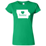 "Iowa Home State Pride" women's t-shirt Irish Green