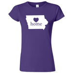  "Iowa Home State Pride" women's t-shirt Purple