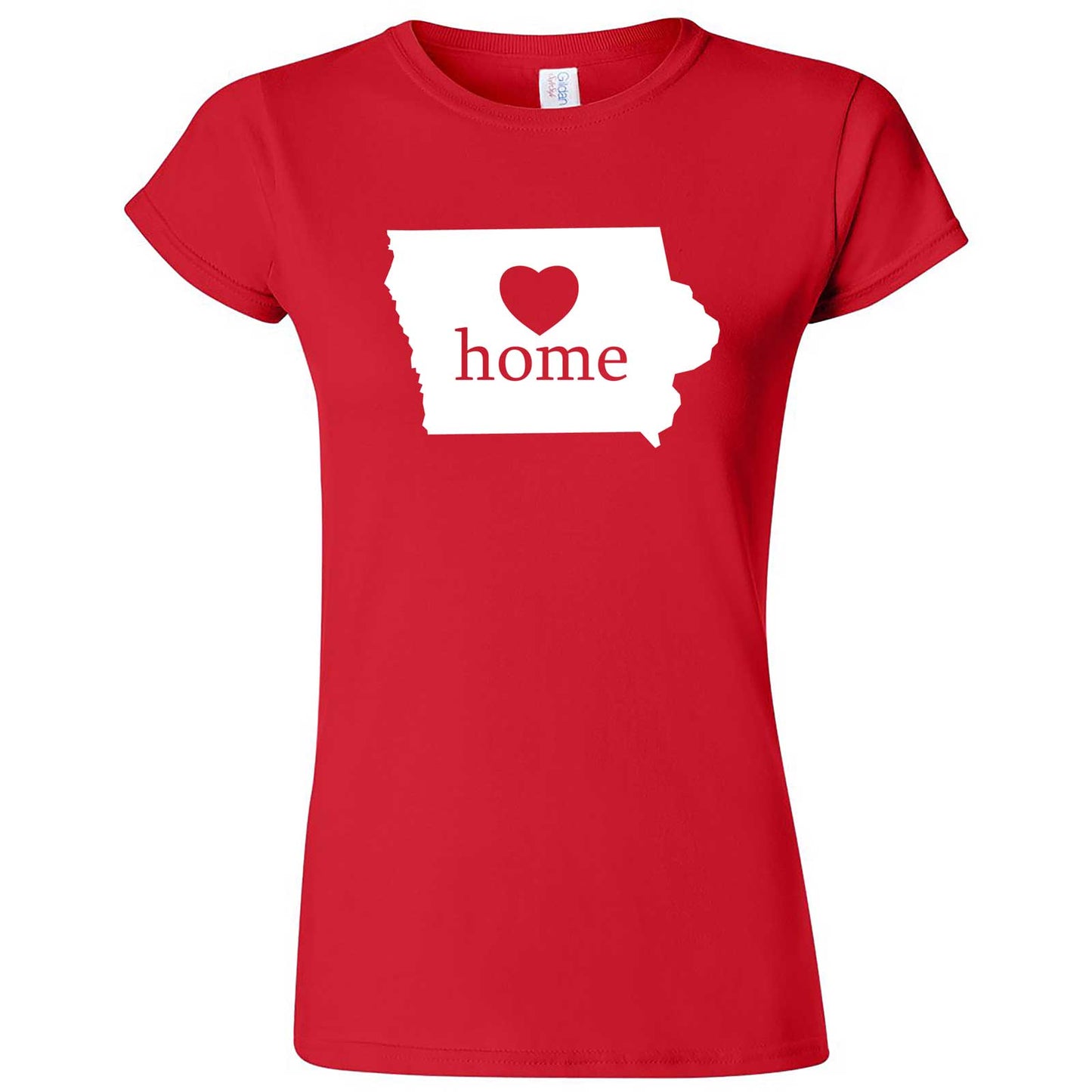  "Iowa Home State Pride" women's t-shirt Red
