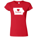  "Iowa Home State Pride" women's t-shirt Red