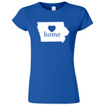  "Iowa Home State Pride" women's t-shirt Royal Blue