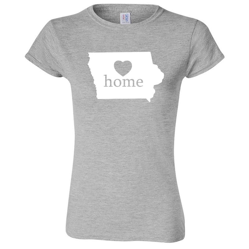  "Iowa Home State Pride" women's t-shirt Sport Grey